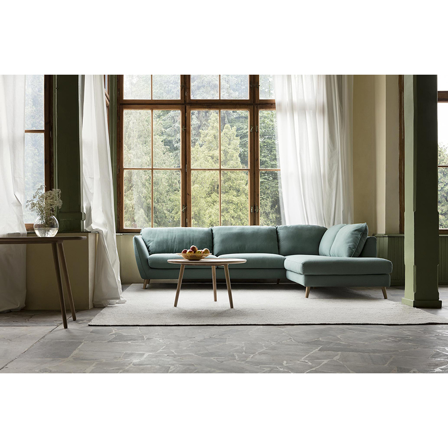 Диван угловой Stella, правосторонний, молочный Sits S1647 - Вид №1