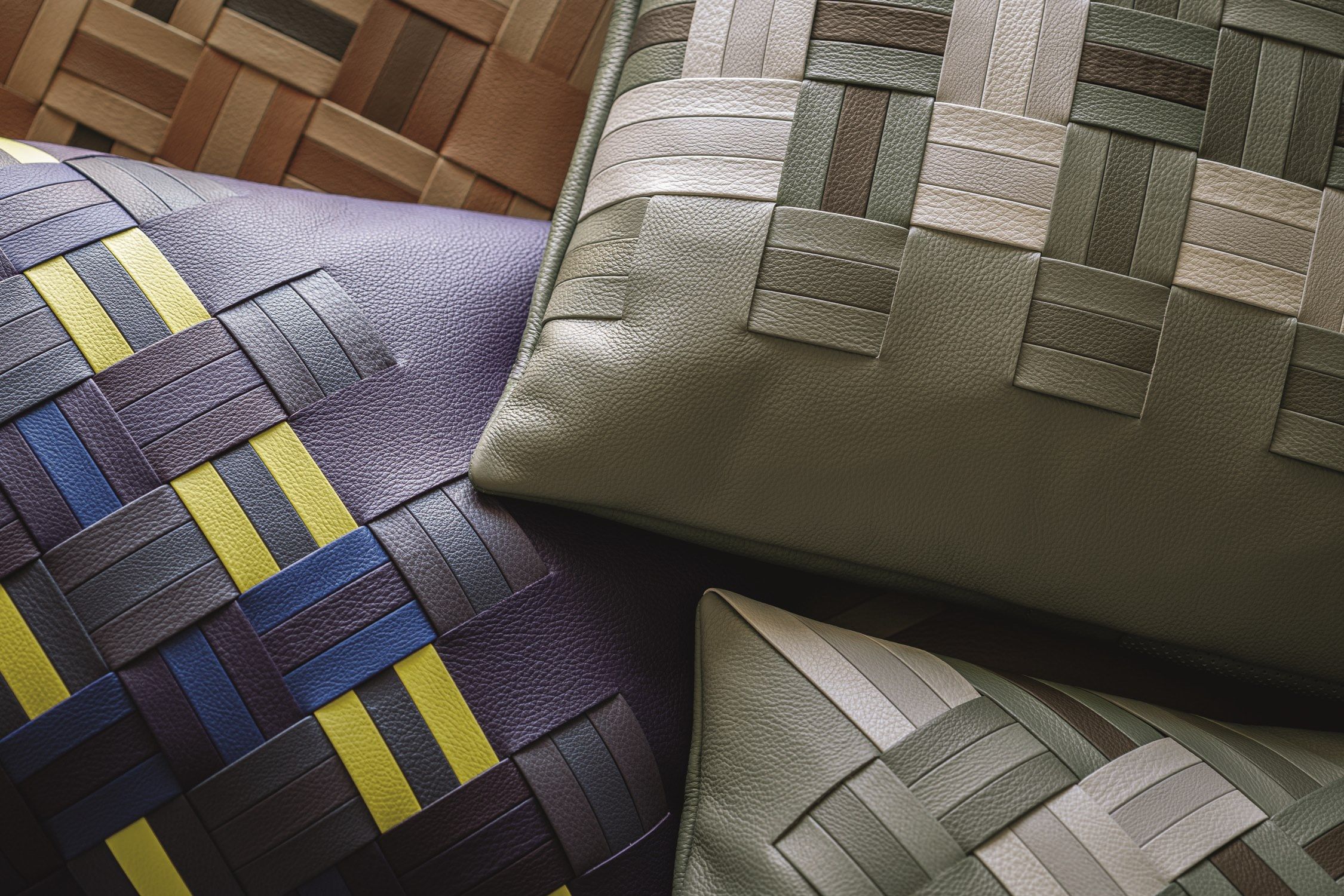 Прямоугольная кожаная подушка Poltrona Frau коллекция-мебель и аксессуары ARCH-00104344 - Вид №4