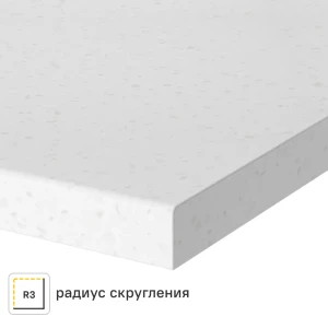 Столешница Арктик 120x80x2 см искусственный камень цвет белый 83729629 STLM-2200888