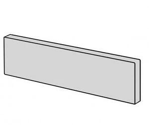 Бортик пристенный LAURA 120 стекло Эмаль, цвет RAL