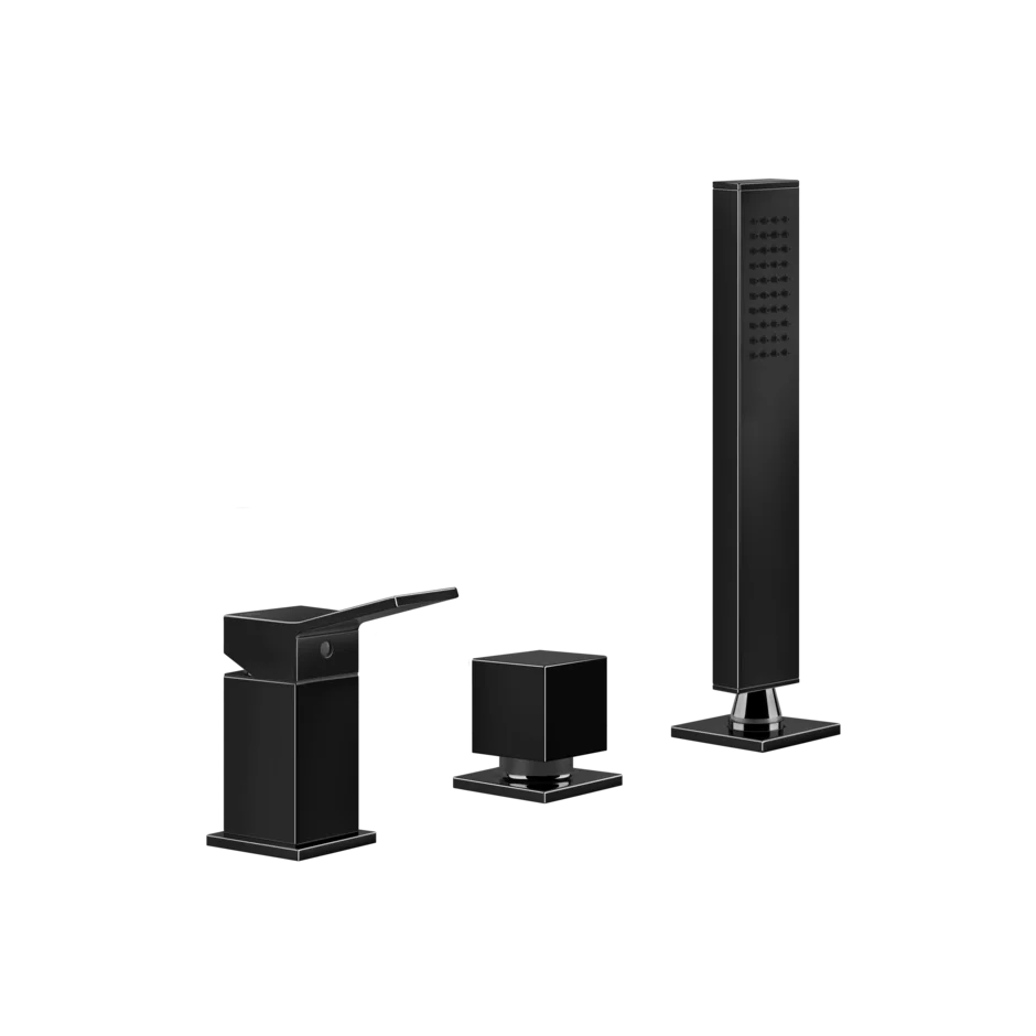 Смеситель для ванны 53043 706 Gessi Rettangolo k ЧЕРНЫЙ МЕТАЛЛ PVD 53043706