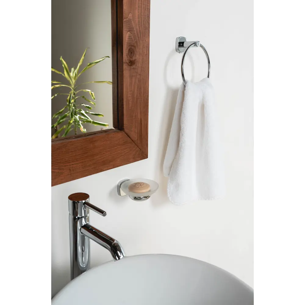 Держатель для полотенец Swensa Аквадекор Eller кольцо цвет хром STLM-2184207 - Вид №5