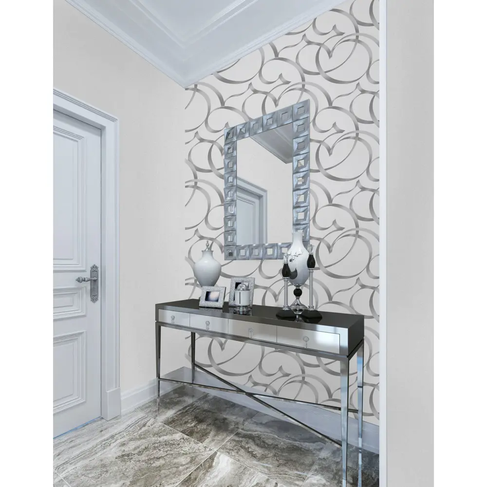 Обои флизелиновые Euro Decor Олимпия серые 1.06 м 1007-11 16613581 STLM-2097946 - Вид №3