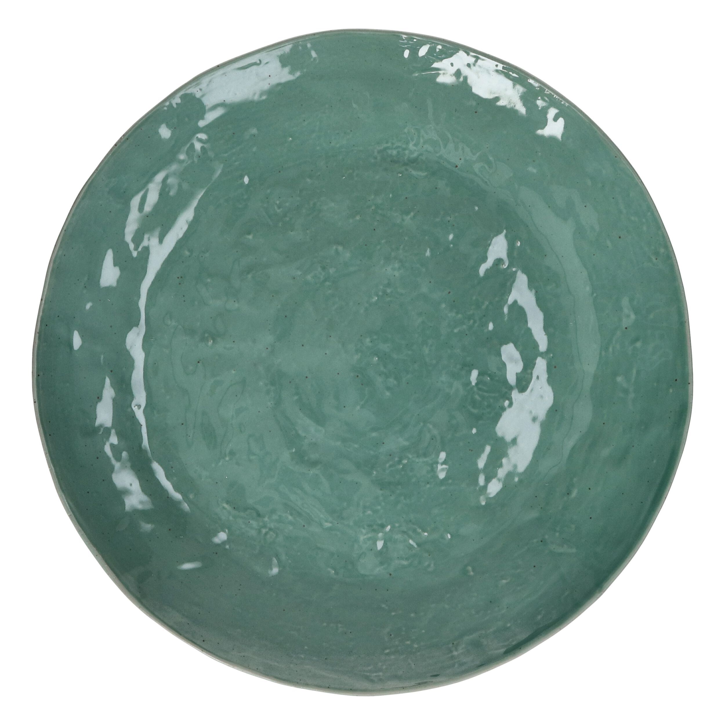 Круглая фарфоровая тарелка POMAX Marmoris ARCH-00123516 - Вид №1