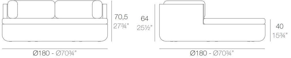 VONDOM Круглая грядка Ulm sun-id-1425280 - Вид №4