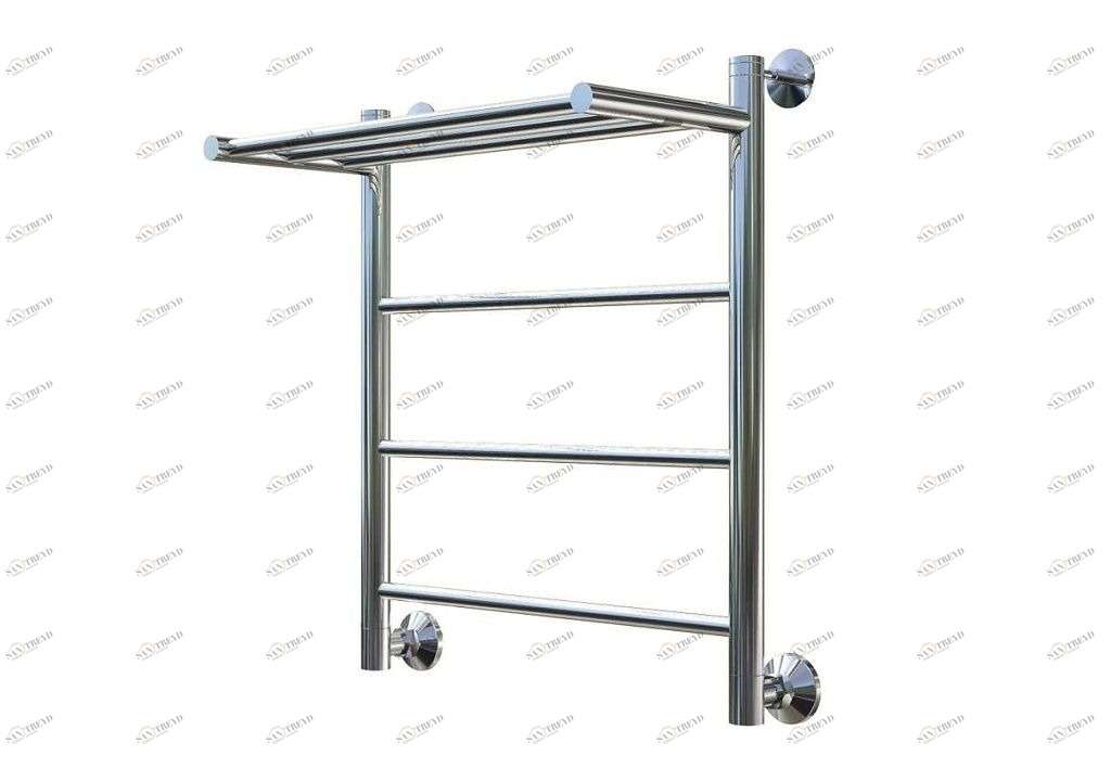 Полотенцесушитель водяной Aquanet Mauro 600x400, с верхней полкой 00234711