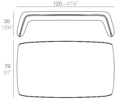 VONDOM Садовый журнальный столик Blow sun-id-1353653 - Вид №4