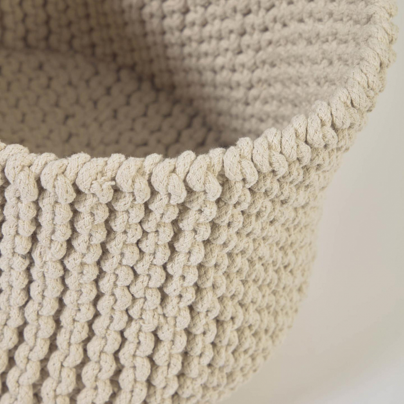 108487 Набор из 2 корзин из 100% хлопка белого цвета La Forma Llucia  - Вид №1