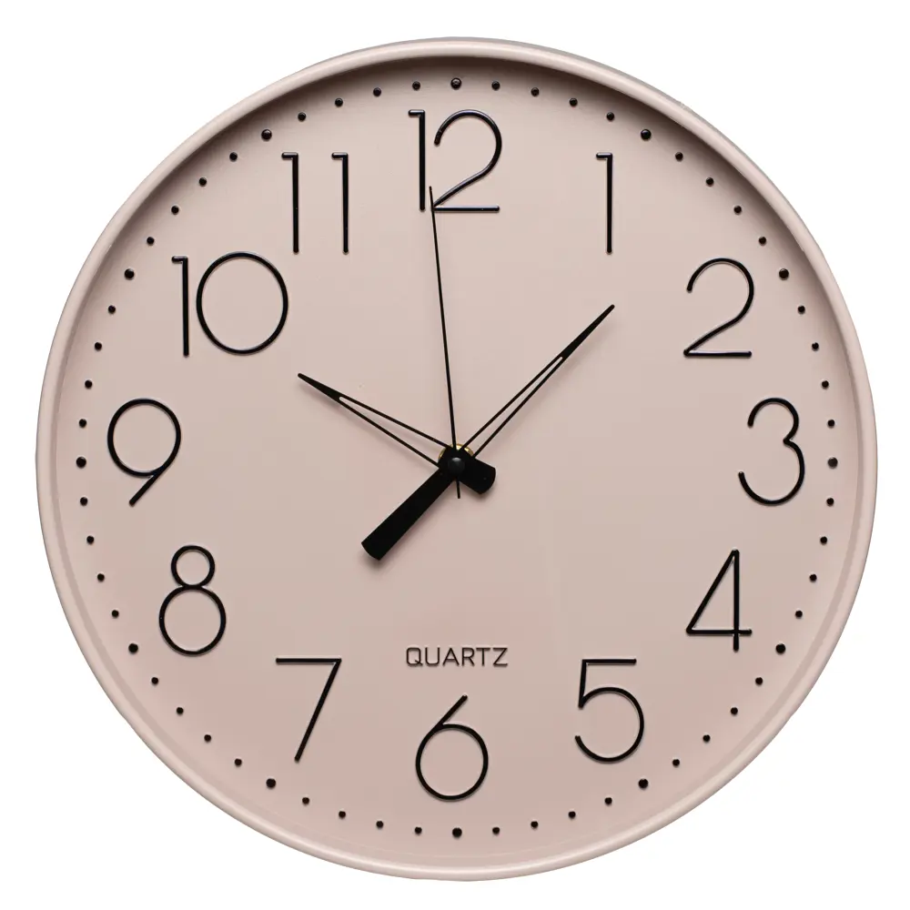 Часы настенные круглые пластик цвет розовый бесшумные ø30.5 см Santreyd STLM-2166101