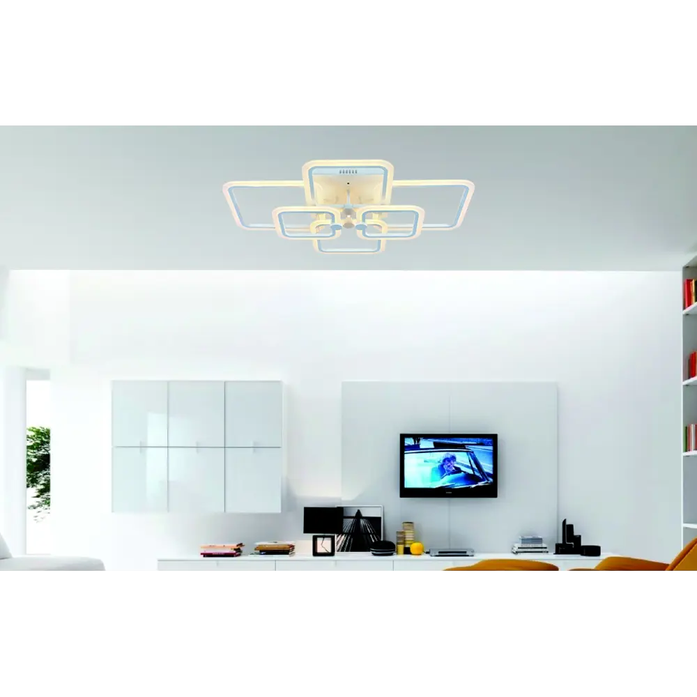 Люстра потолочная светодиодная Escada 10220/6LED 120W с пультом управления, 30 м², регулируемый белый свет, цвет белый STLM-2054011 - Вид №10