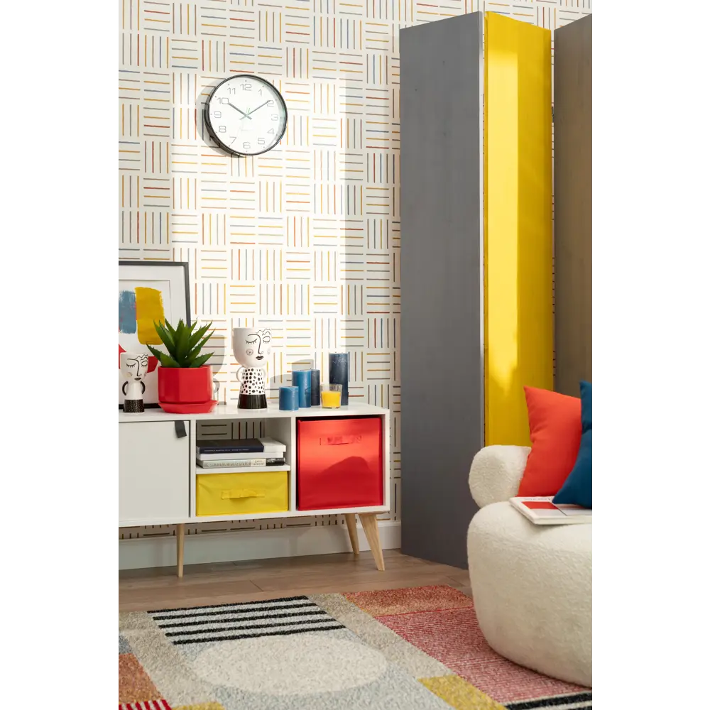 Короб Spaceo KUB Carmen 31x31x31 см 29.7 л полиэстер цвет красный STLM-2096143 - Вид №4