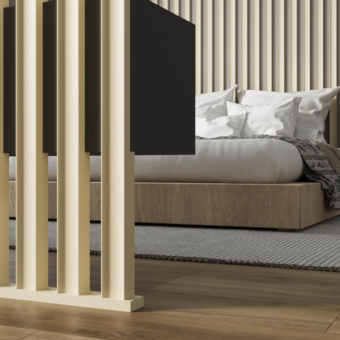 Интерьерная Рейка МДФ STELLA Планкен Рекесс De Luxe Palomino 19*50*2700 (уп.4 шт.) STSR-830 - Вид №7