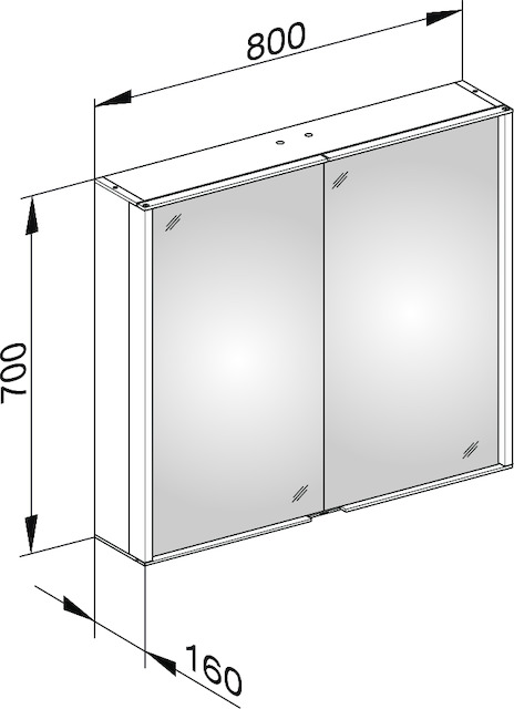 12802171301 Зеркальный шкаф KEUCO Royal Match - Вид №3