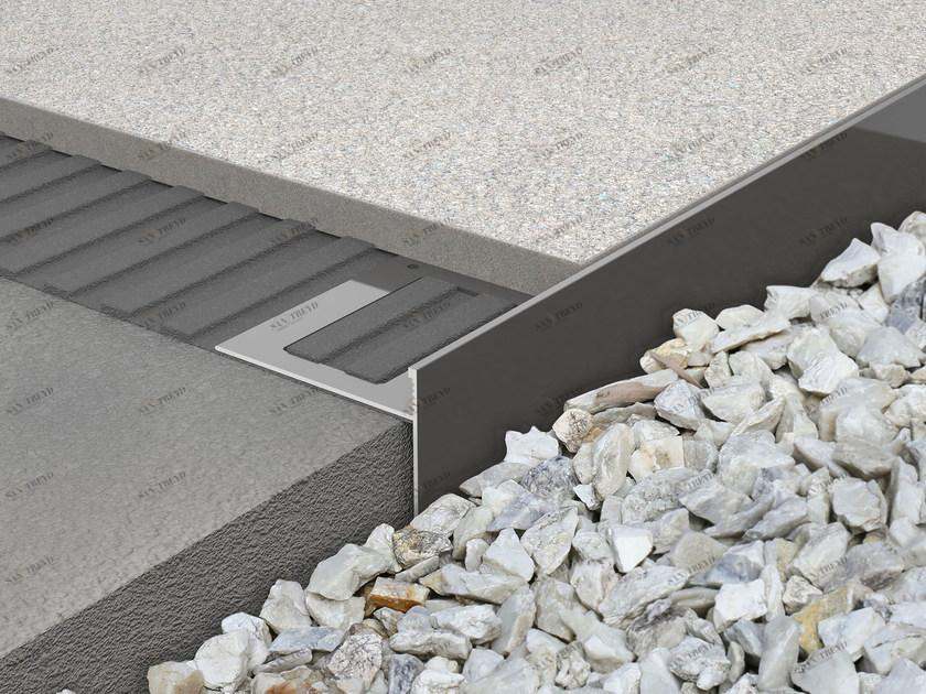 PROGRESS PROFILES Профиль по периметру из окрашенного алюминия sun-id-1364807