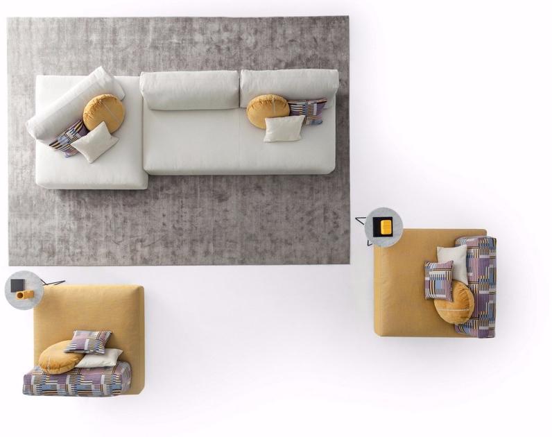 Ditre Italia Модульный диван из ткани Sanders sun-id-1364788 - Вид №7