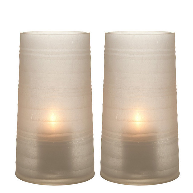 Подсвечник стеклянный белый 2 штуки Menardi L от Eichholtz EICHHOLTZ EICHHOLTZ 060334 Белый  - Вид №1