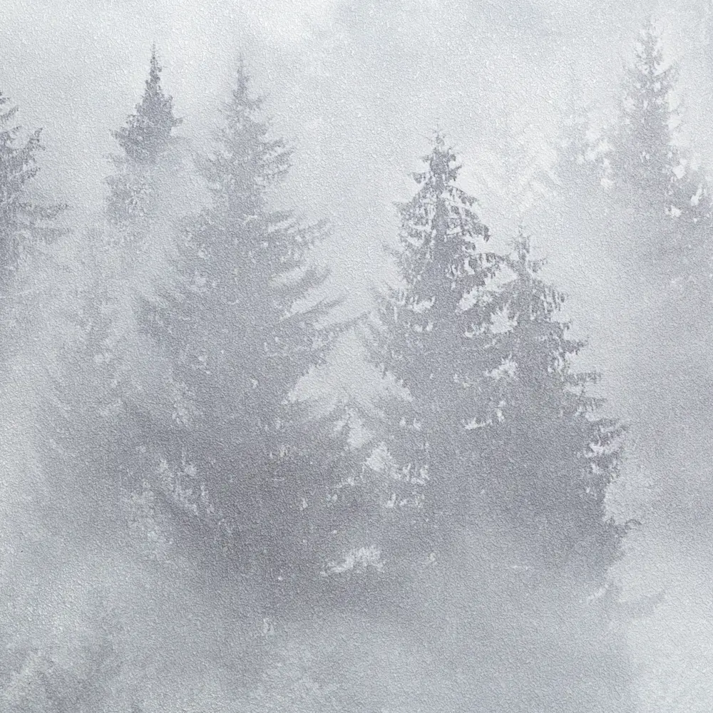 Palitra Home My Forest - Серые флизелиновые обои с лесным принтом 85683039 STLM-0065160 - Вид №1