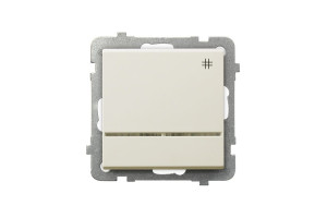 16245586 Перекрестный выключатель с подсветкой без рамки, бежевый LP-4RS/m/27 Ospel Sonata