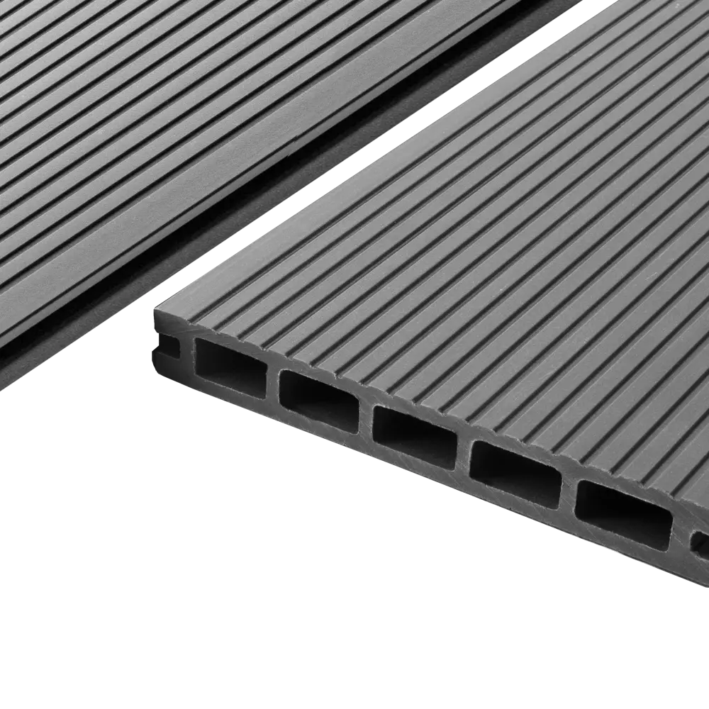 Террасная доска ДПК T-Decks цвет Серый 4000x150x20 мм двусторонний вельвет 0.45 м² STLM-2194021 - Вид №6