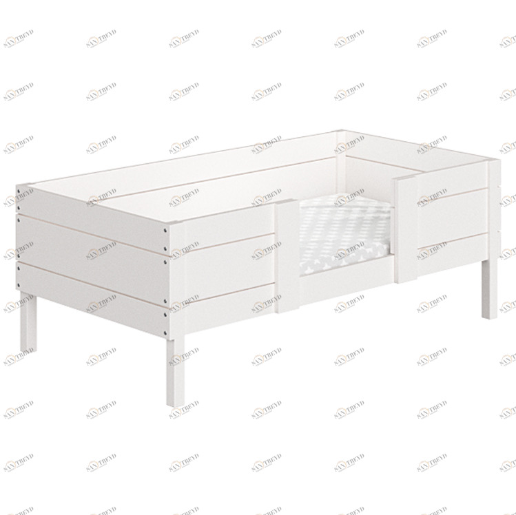 Кровать одноярусная Home basic M 80х160 см белая ELLIPSE ELLIPSE HOME 351759 Белый Santreyd 