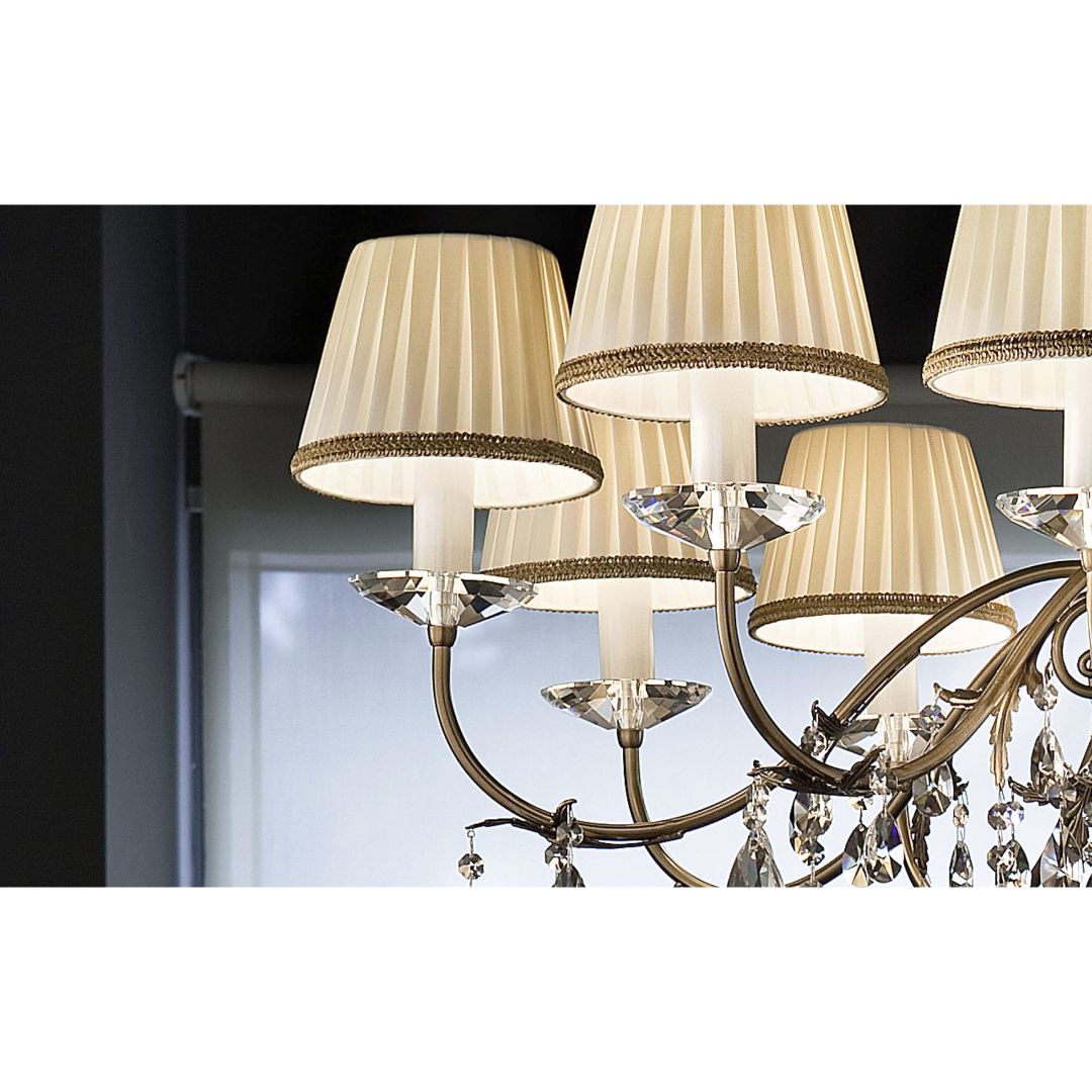 Masiero Primadonna 12 G03 cut crystal люстра подвесная 114560 - Вид №1