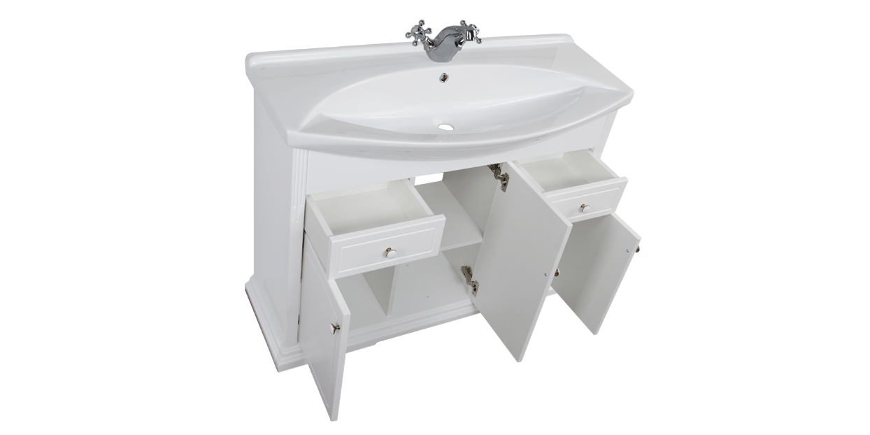 Комплект мебели Aquanet Лагуна 105 белый 00175442 - Вид №4