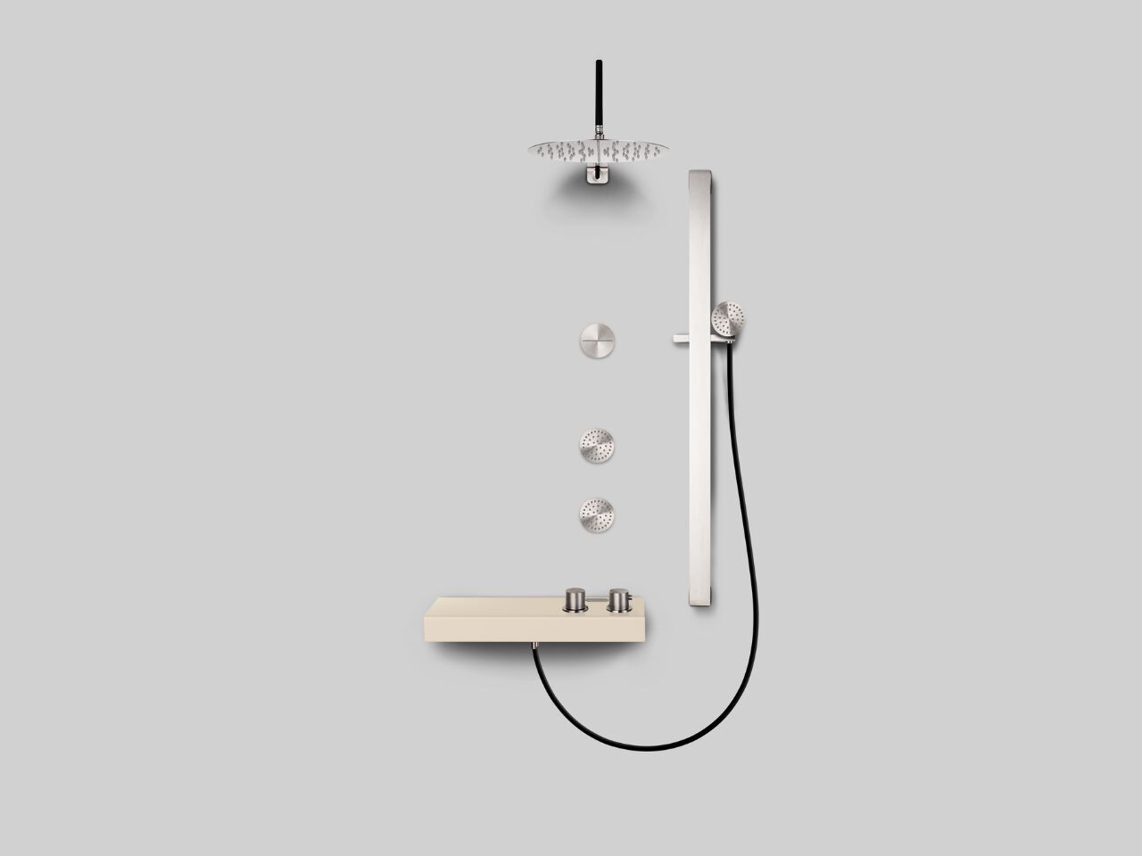 Стержень из нержавеющей стали с ручным душем Cropelli Alyssia ARCH-00064412 - Вид №11