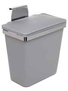 Контейнер для мусора на дверцу Zeta 11 Metallic Grey