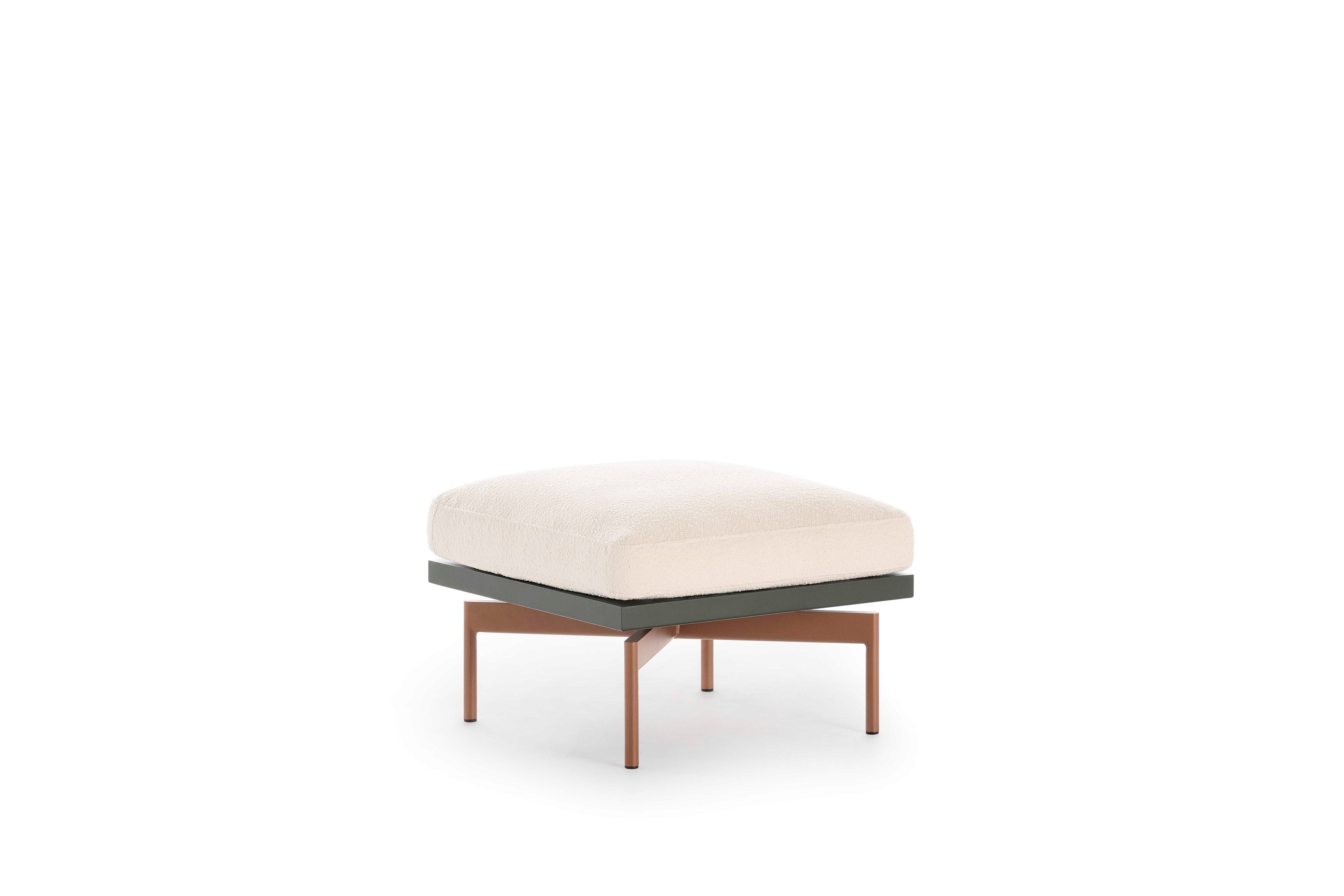 Квадратный пуф из ткани GANDIABLASCO волны ARCH-00039946 - Вид №3