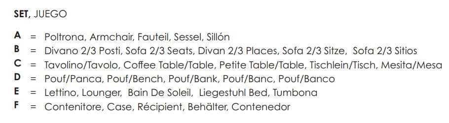 Угловой садовый диван из ткани BIZZOTTO Infinity ARCH-00091397 - Вид №44