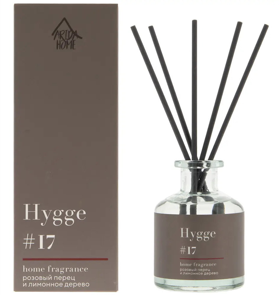 ARIDA HOME Диффузор Hygge 17 с ароматом розового перца и лимонного дерева 88950276
