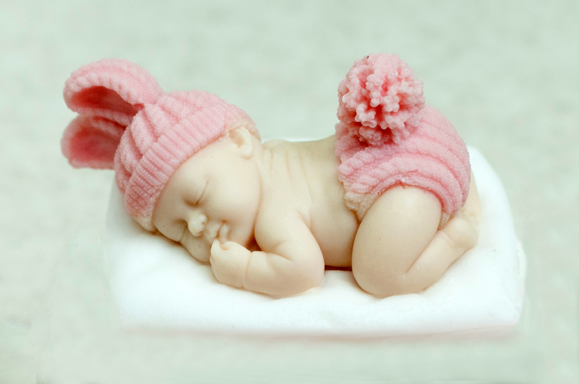 1694 Форма "Малыш в вязаной шапочке и памперсе S" силикон HobbyPage 