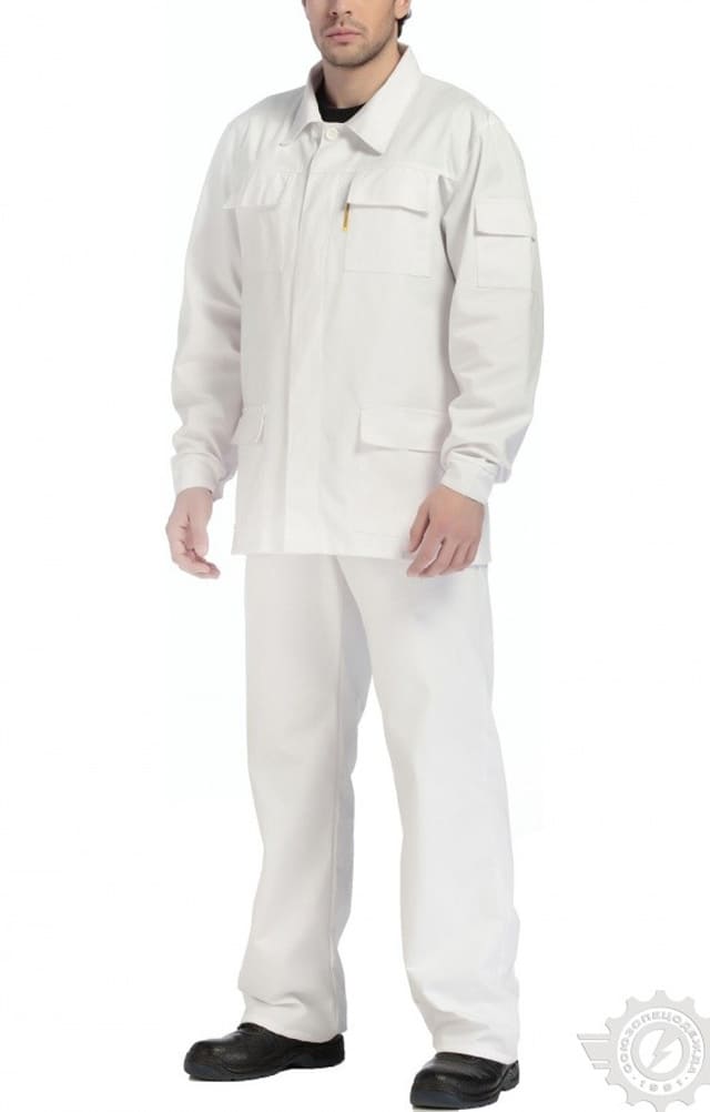65517 Костюм "Эксперт-2" белый  Летняя спецодежда  размер 56-58/182-188  - Вид №7