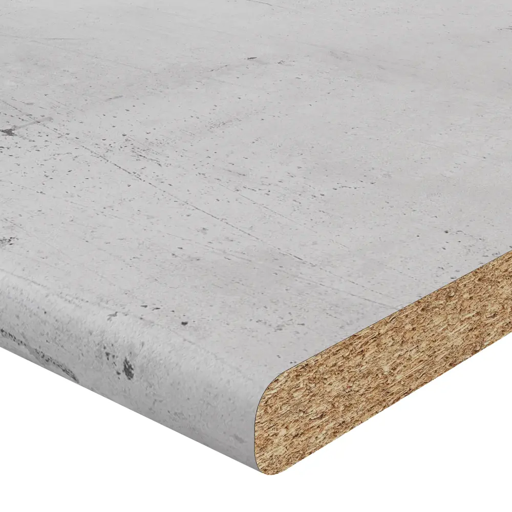 Столешница KONSENSA Фристайл 80x120x2.5 см ДСП цвет серый ДСП Прямой угол STLM-2096376 - Вид №2