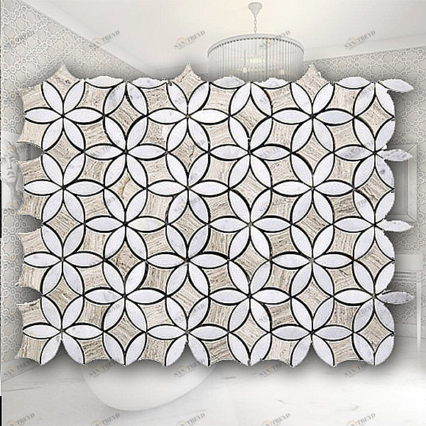 МОЗАИКА ИЗ МРАМОРА FIO-4 SKALINI FIORE FIO4