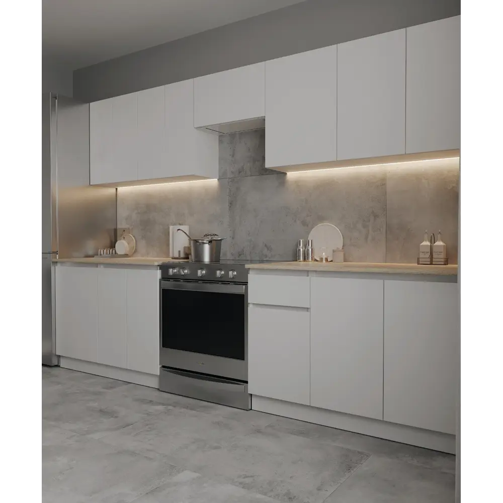 Кухонный шкаф навесной над вытяжкой Миус 60x33.8x29 см ЛДСП цвет белый Santreyd STLM-2163238 - Вид №8