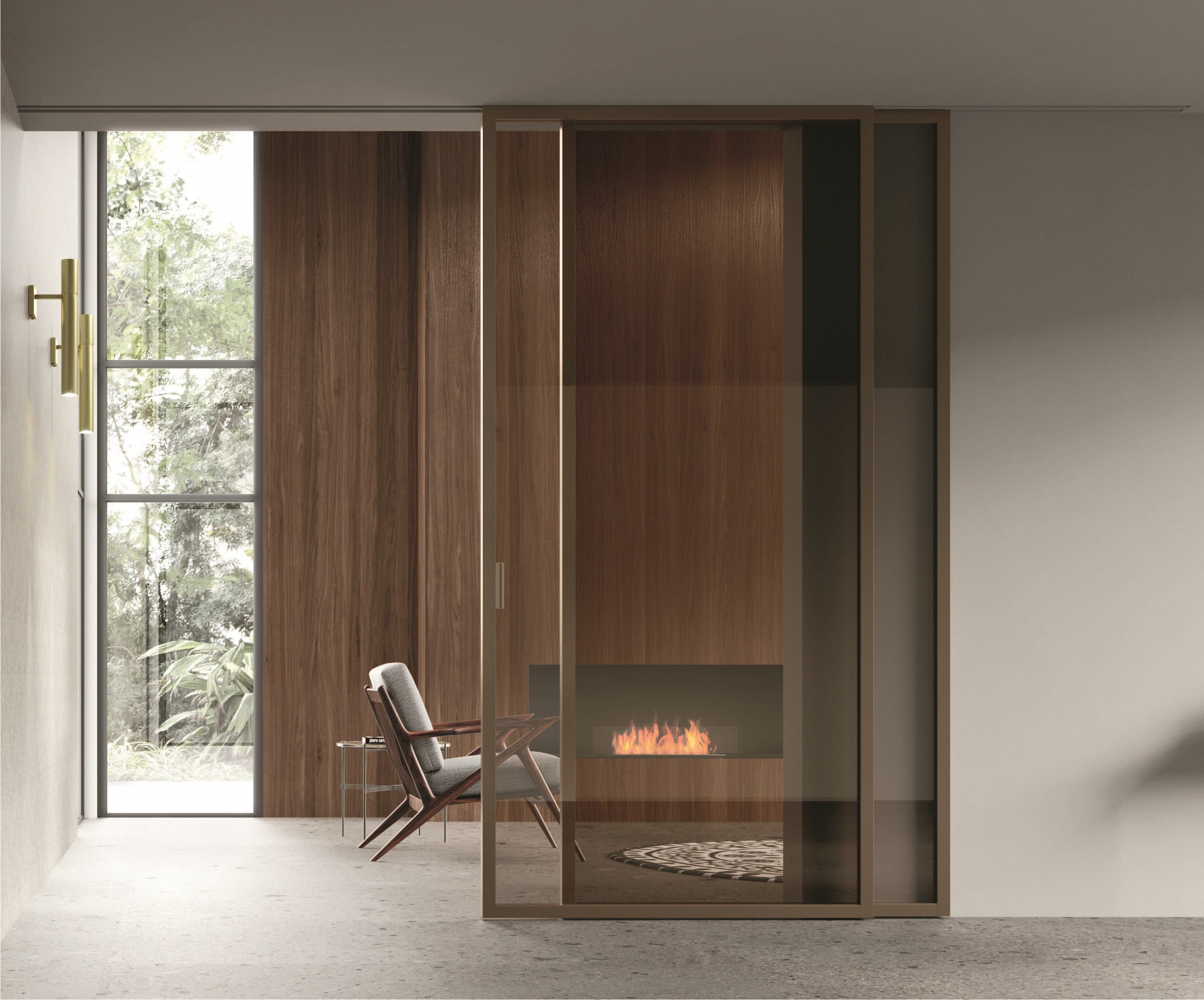 Стеклянная и алюминиевая дверь BLUINTERNI Quadro-Move ARCH-00096428 - Вид №2