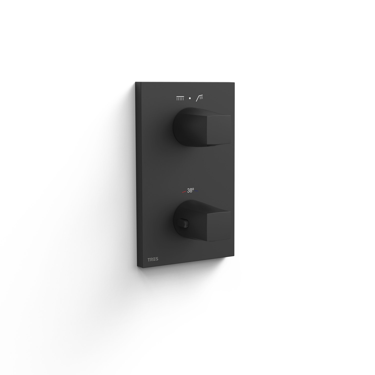 Видимая часть ТЕРМОБЛОКА для скрытого 2-ходового термоблока-21125001 НМ TRES Therm-box 21125001NM