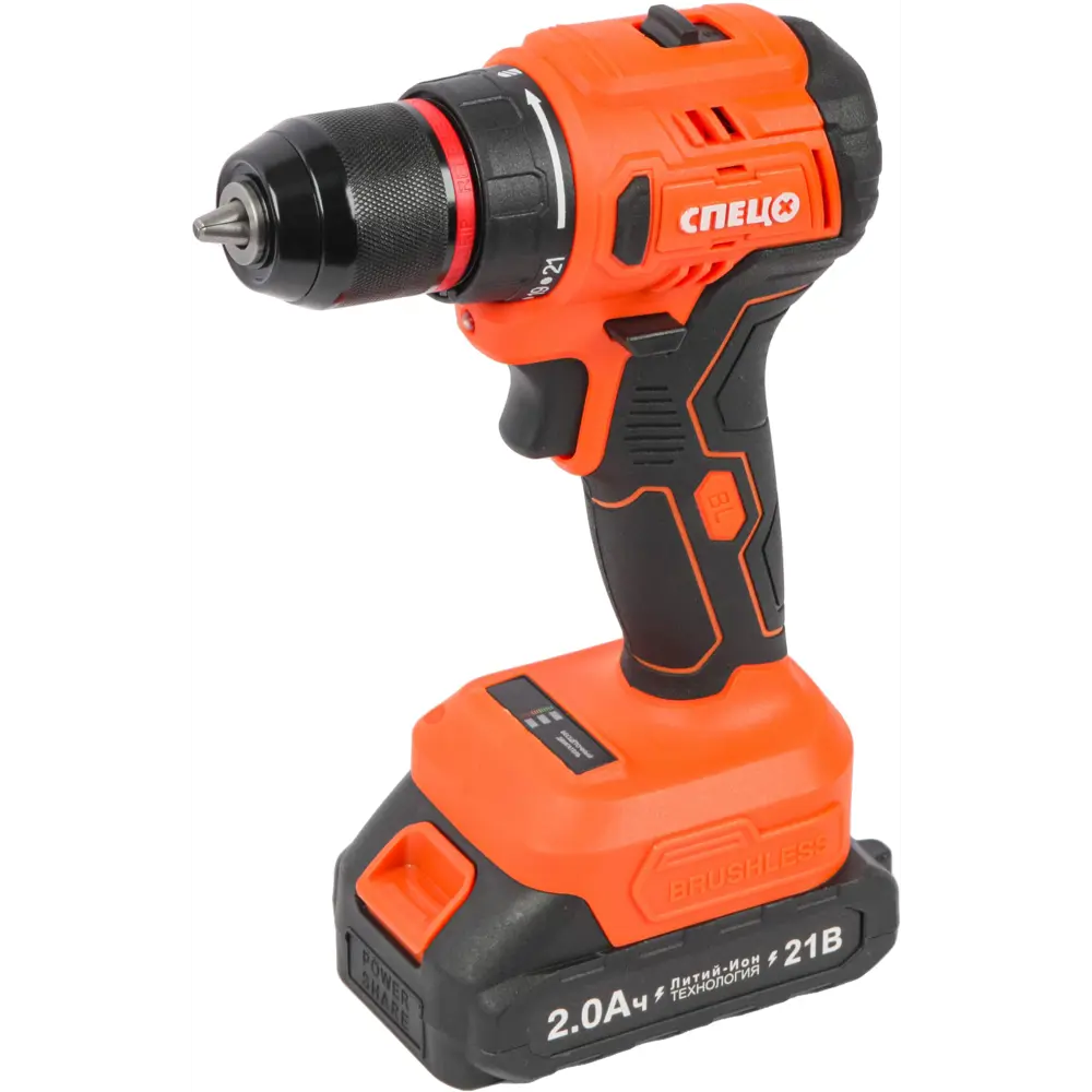 Аккумуляторная дрель-шуруповерт СПЕЦ БДА-21-Б 21В с 2 аккумуляторами 89386883 STLM-1525030 - Вид №2