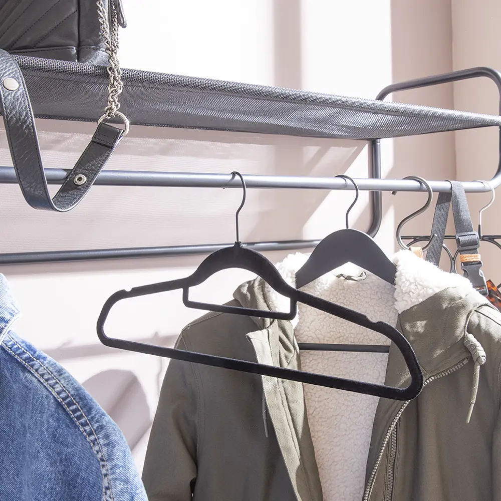 Плечики для одежды 45 см пластик цвет черный 8 шт Santreyd STLM-2042750 - Вид №9