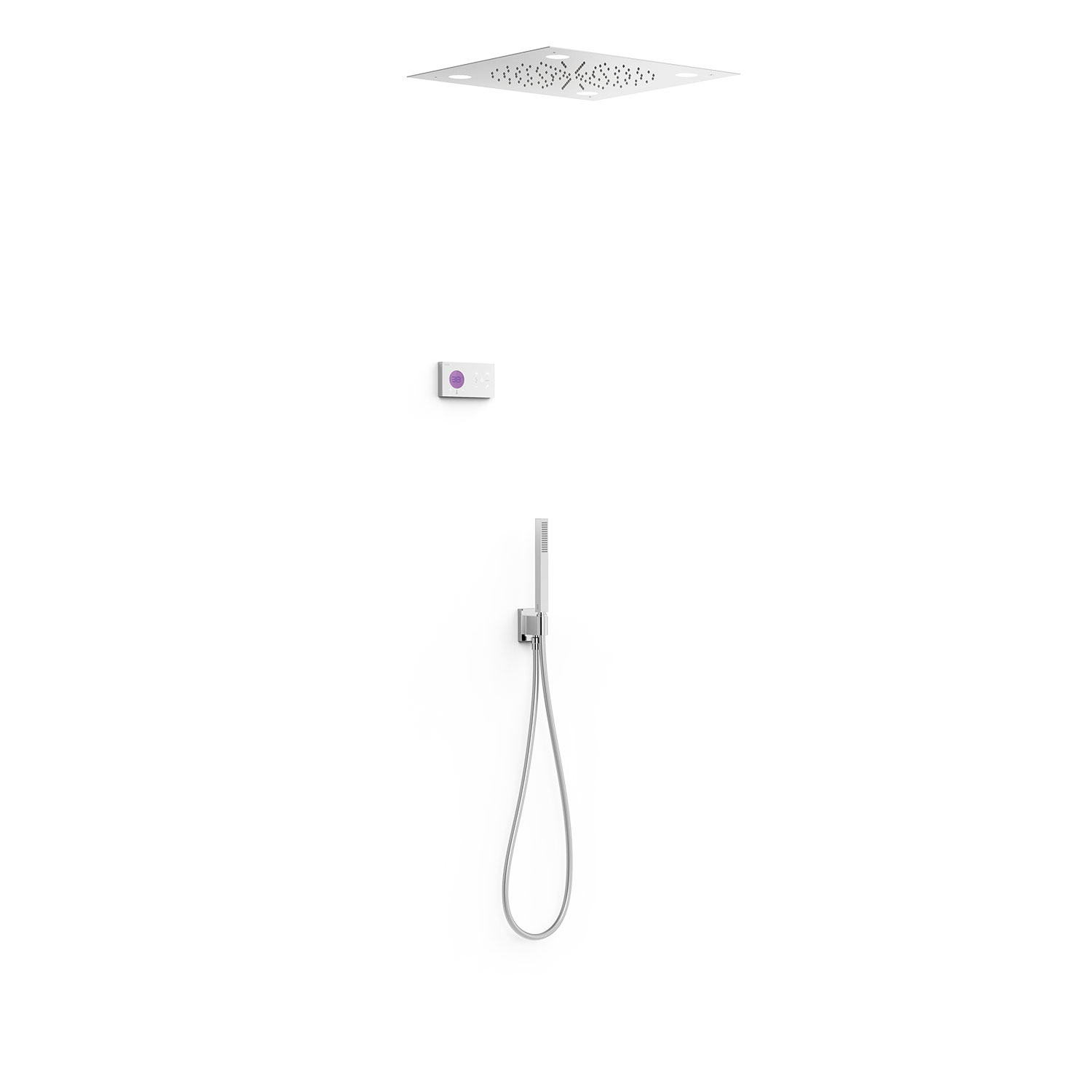 SHOWER TECHNOLOGY 2-сторонний встраиваемый электронный термостатический смеситель Shower technology с хромотерапией для душа-09286562 TRES Electronic