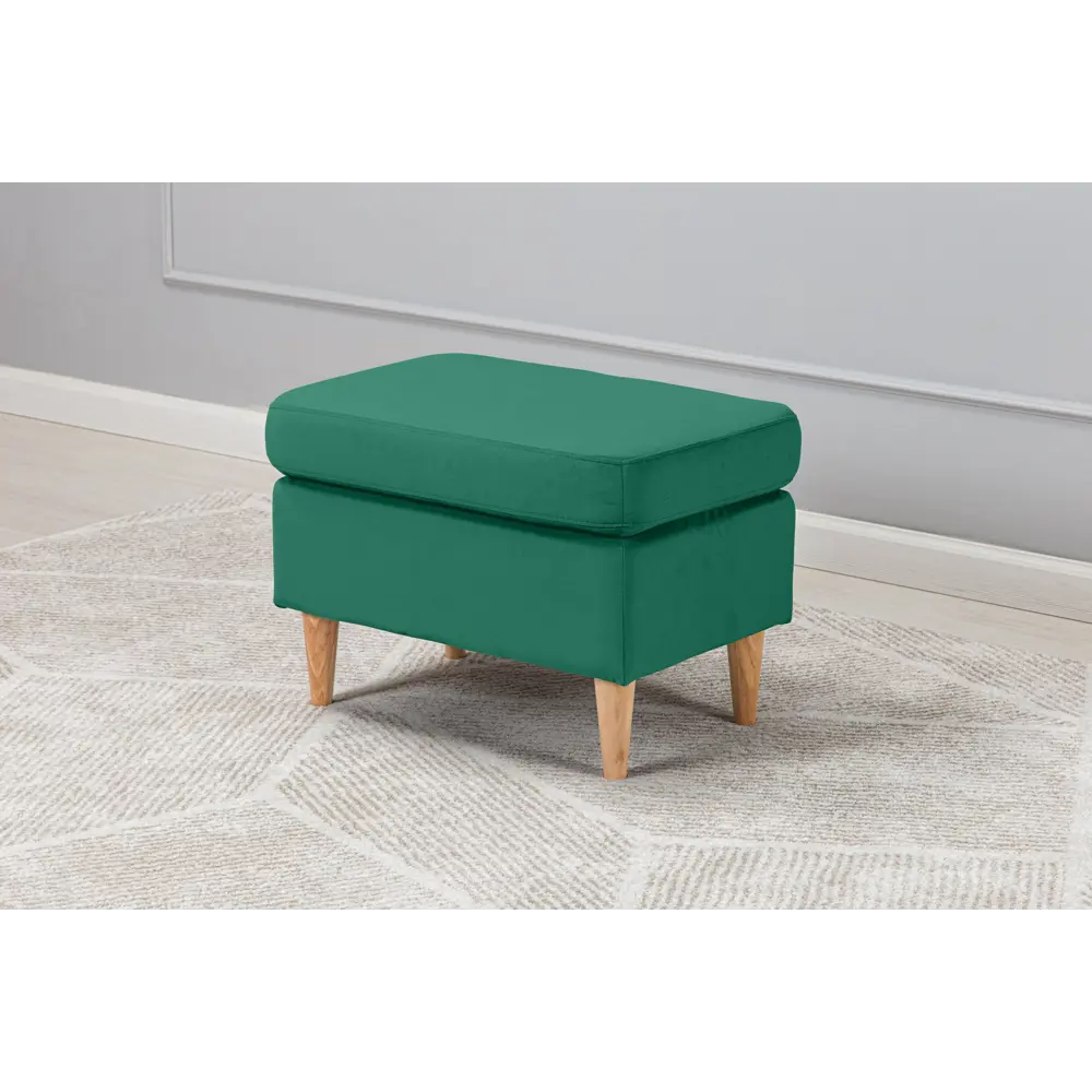 Пуф на ножках велюр Salotti Нильс Velutto 33 зеленый 60x43.5 см STLM-2209161 - Вид №2