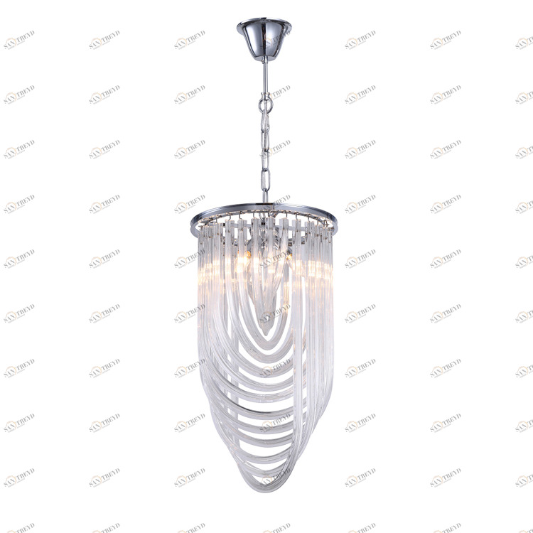 Подвесной светильник Murano 3 chrome от Delight Collection KR0116P-3 DELIGHT COLLECTION ДИЗАЙНЕРСКИЕ 243903 Прозрачный;хром 