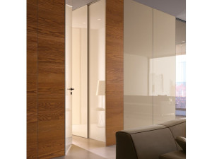 Глянцевая лакированная распашная дверь