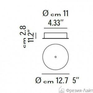 Studio Italia Design 156006 cromo потол.крепление d12,5 потолочный