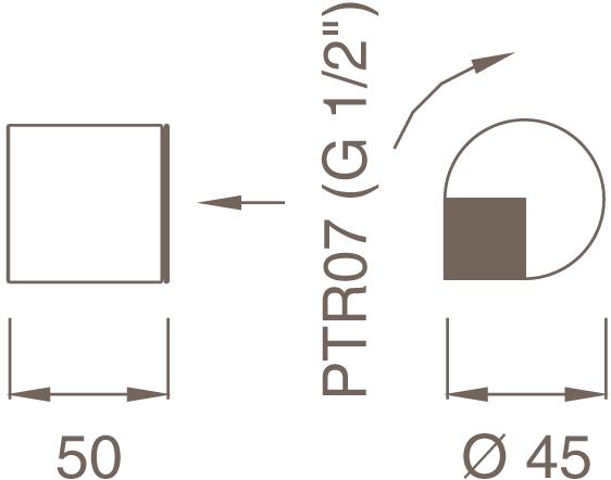 Ceadesign Настенный кран для холодной воды Duet Det 42 - Вид №1