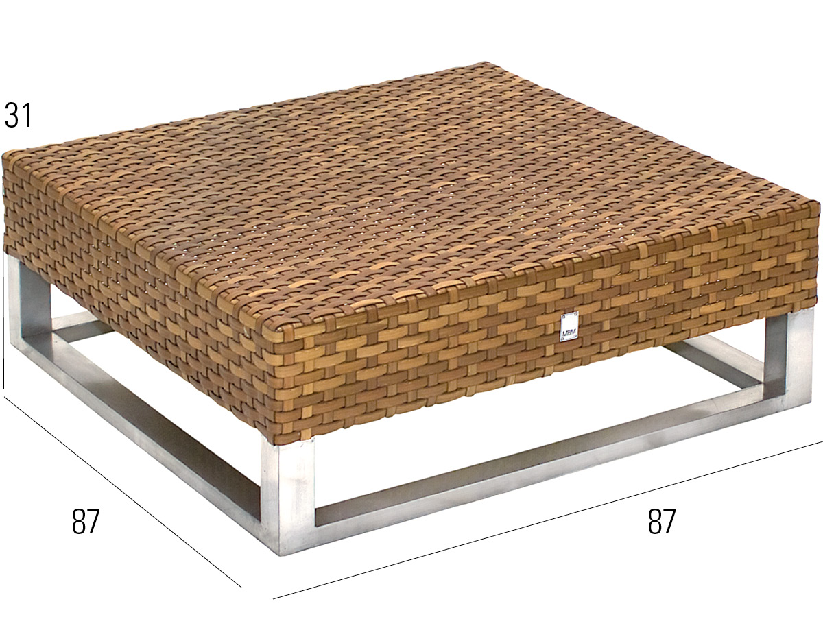 68.00.0307 Журнальный столик Madrigal Tobacco - 87 x 87 Mbm  - Вид №2