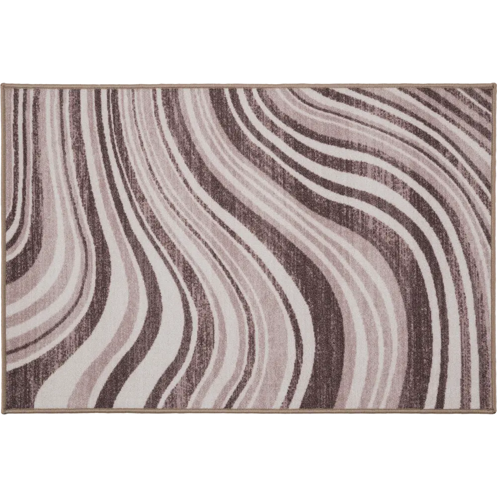 Коврик Адриана 80x120 см нейлон цвет коричневый CTIM STLM-2191313