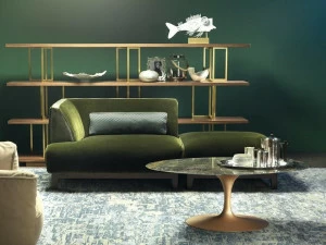 Borzalino Овальный мраморный журнальный столик