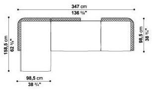 B&B Italia Outdoor Модульный угловой диван Ravel sun-id-1489537 - Вид №33